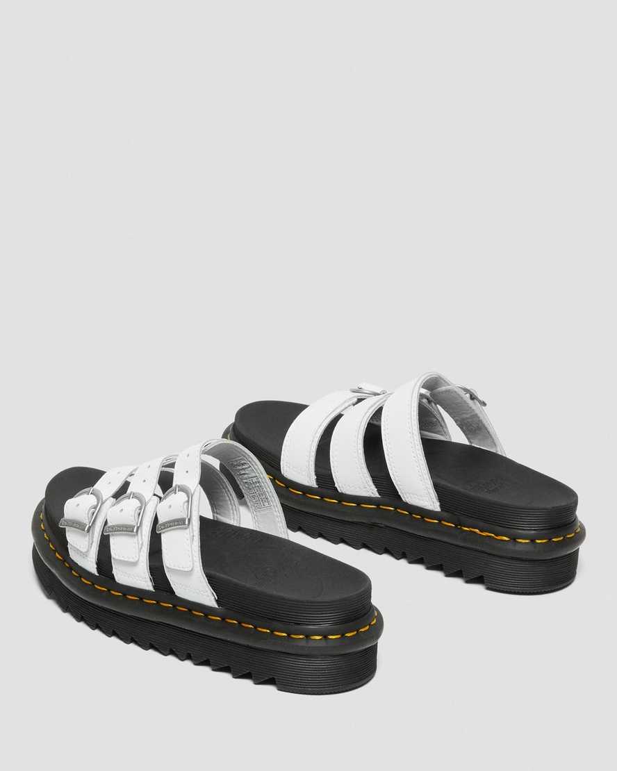 sandalias blancas dr martens blaire para mujer