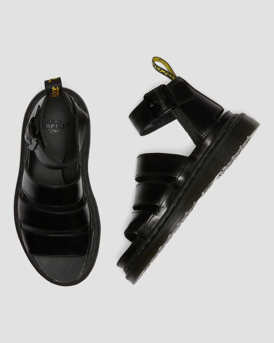 sandalias con tiras negras dr martens clarissa ii para mujer