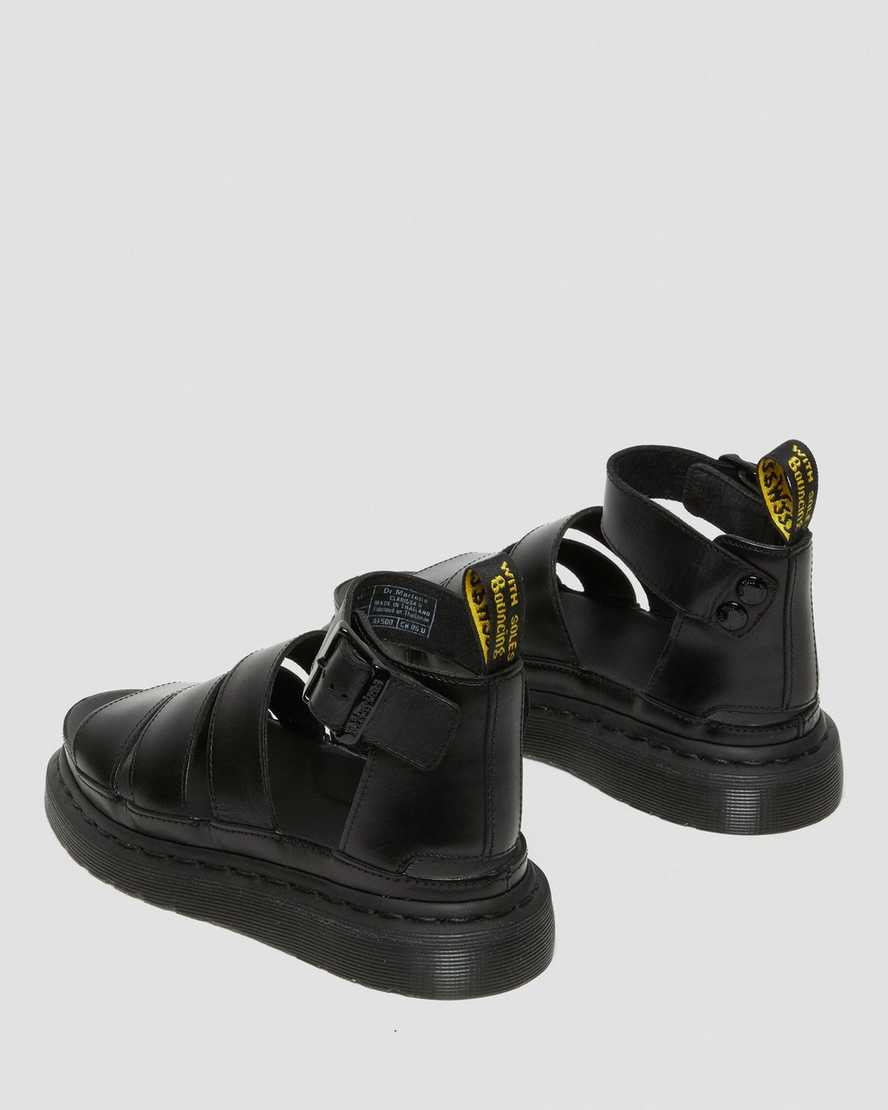 sandalias con tiras negras dr martens clarissa ii para mujer
