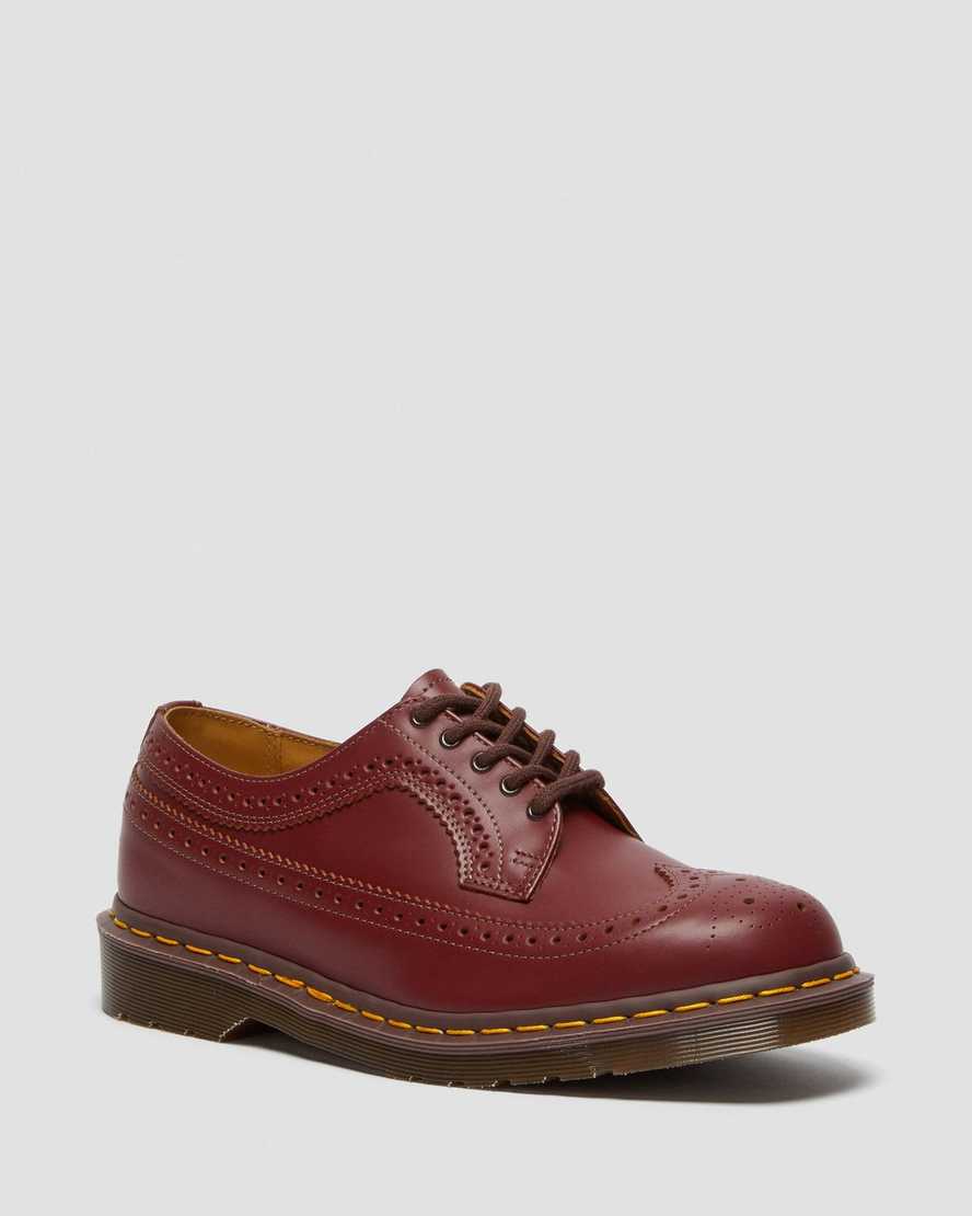 zapatos brogue rojos dr martens 3989 vintage hechos en inglaterra para mujer