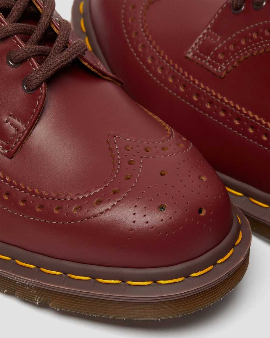 zapatos brogue rojos dr martens 3989 vintage hechos en inglaterra para mujer