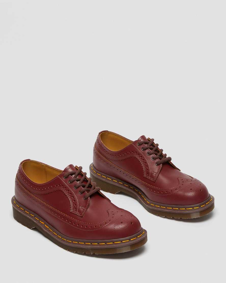 zapatos brogue rojos dr martens 3989 vintage hechos en inglaterra para mujer