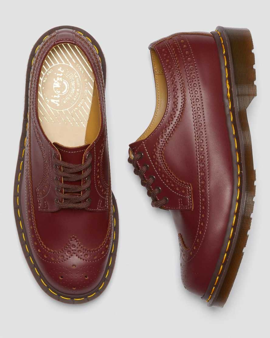 zapatos brogue rojos dr martens 3989 vintage hechos en inglaterra para mujer