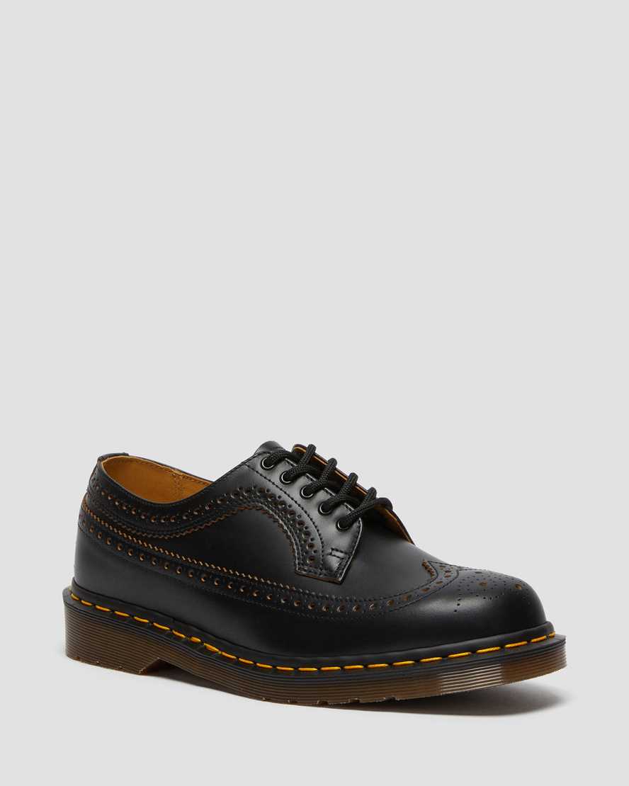 zapatos brogue negros dr martens 3989 vintage hechos en inglaterra para mujer