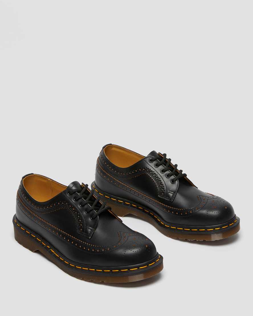 zapatos brogue negros dr martens 3989 vintage hechos en inglaterra para mujer