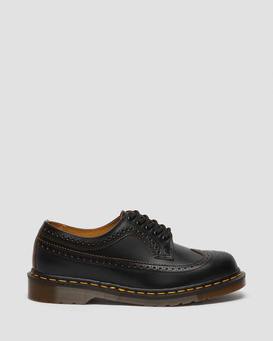 zapatos brogue negros dr martens 3989 vintage hechos en inglaterra para mujer