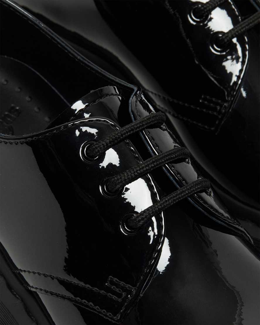 zapatos casuales negros dr martens 1461 mono patent para mujer