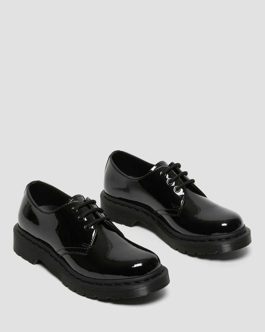 zapatos casuales negros dr martens 1461 mono patent para mujer