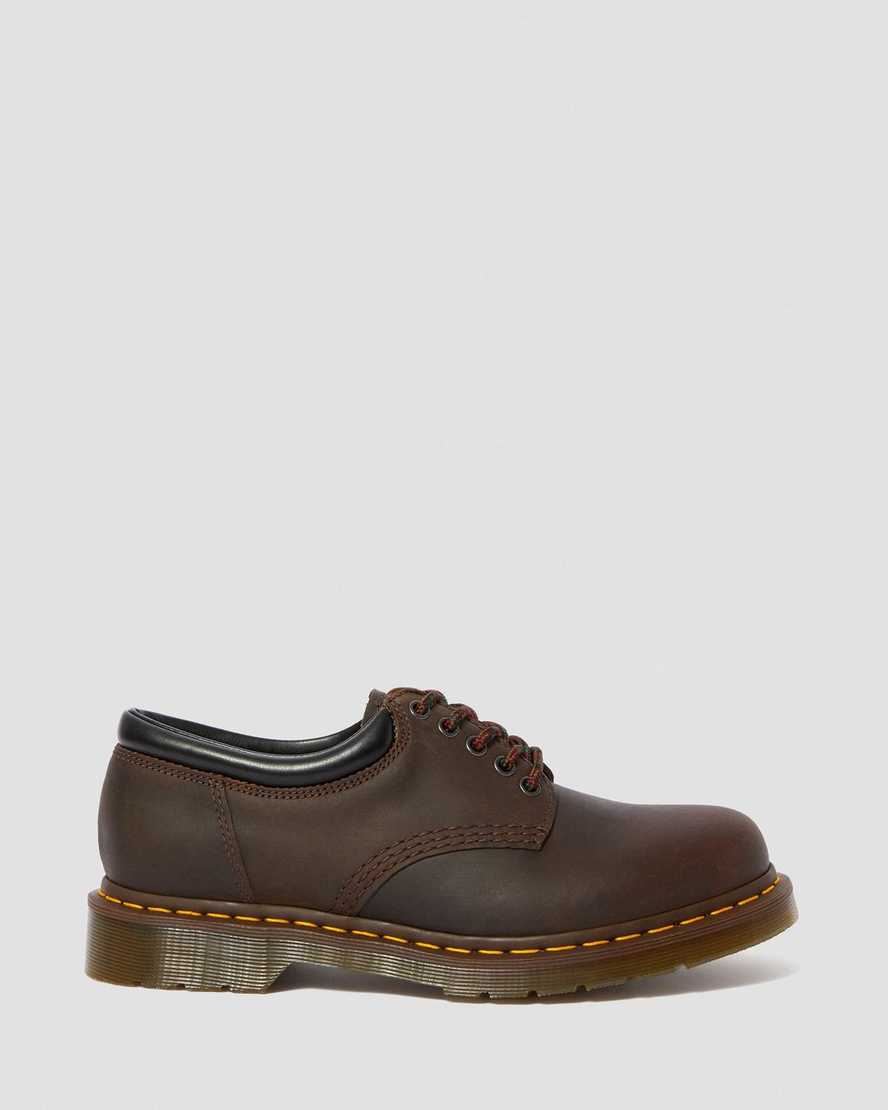 zapatos casuales dr martens 8053 crazy horse para mujer en color marrón