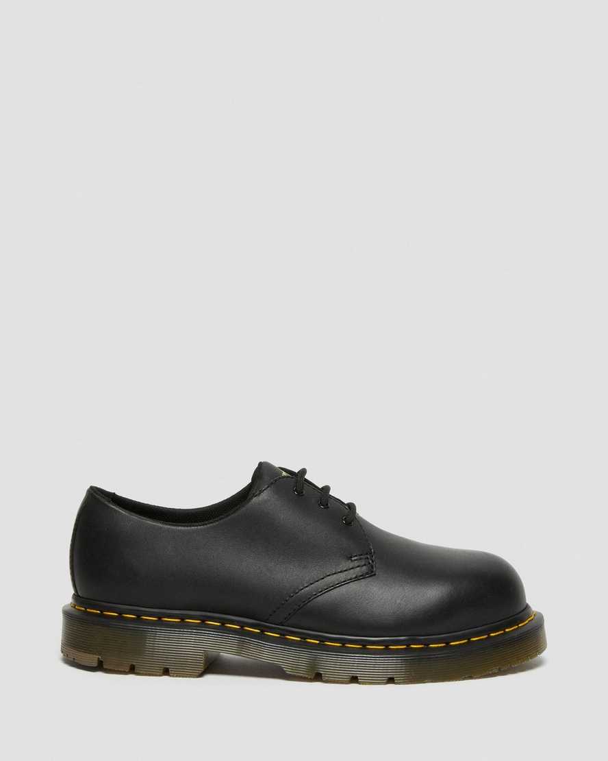 zapatos casuales negros dr martens 1461 antideslizantes con punta de acero para mujer