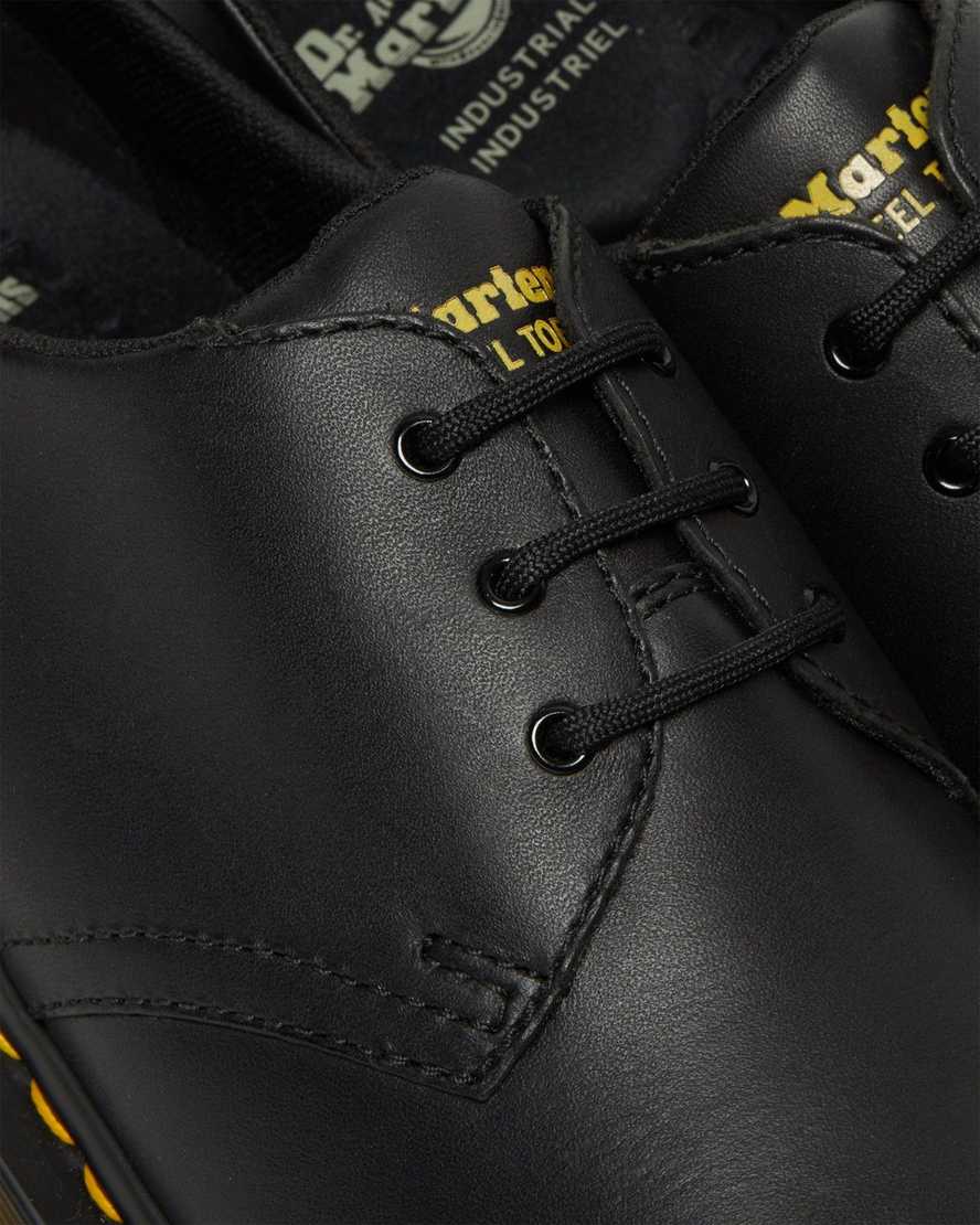 zapatos casuales negros dr martens 1461 antideslizantes con punta de acero para mujer