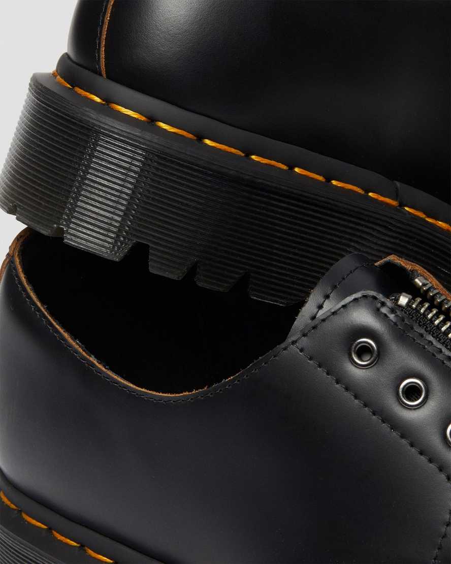 zapatos casuales negros sin cordones dr. martens smiths bex para mujer