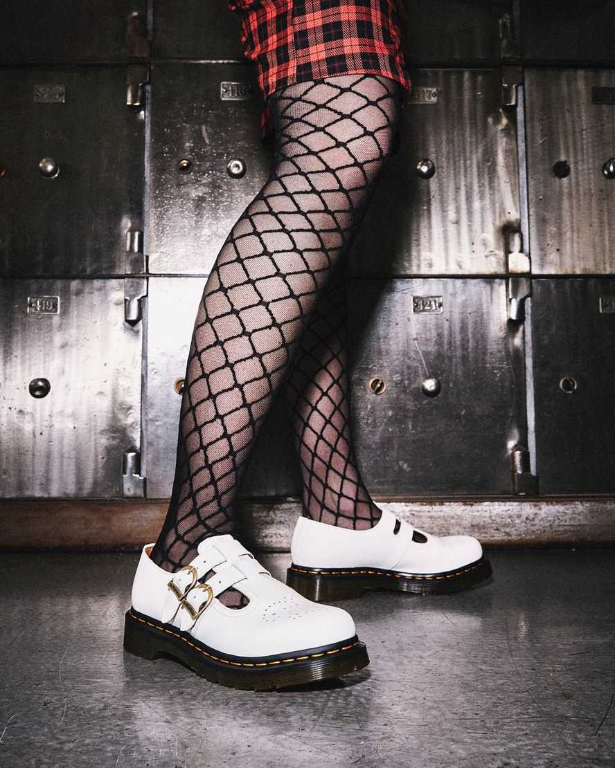 mary janes blancas dr martens 8065 smooth para mujer