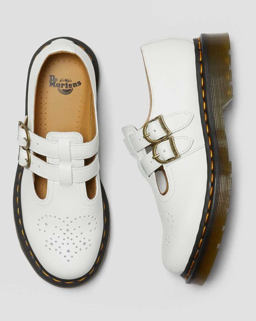 mary janes blancas dr martens 8065 smooth para mujer