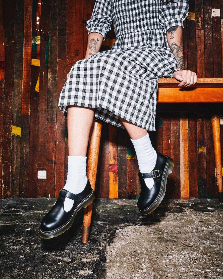 mary janes negras dr martens polley smooth para mujer