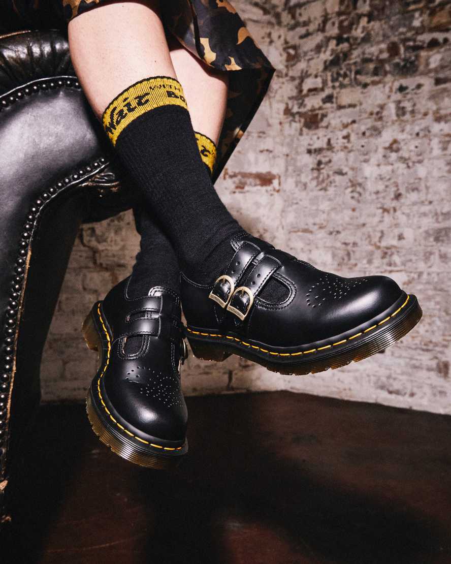 mary janes negras dr martens 8065 smooth para mujer