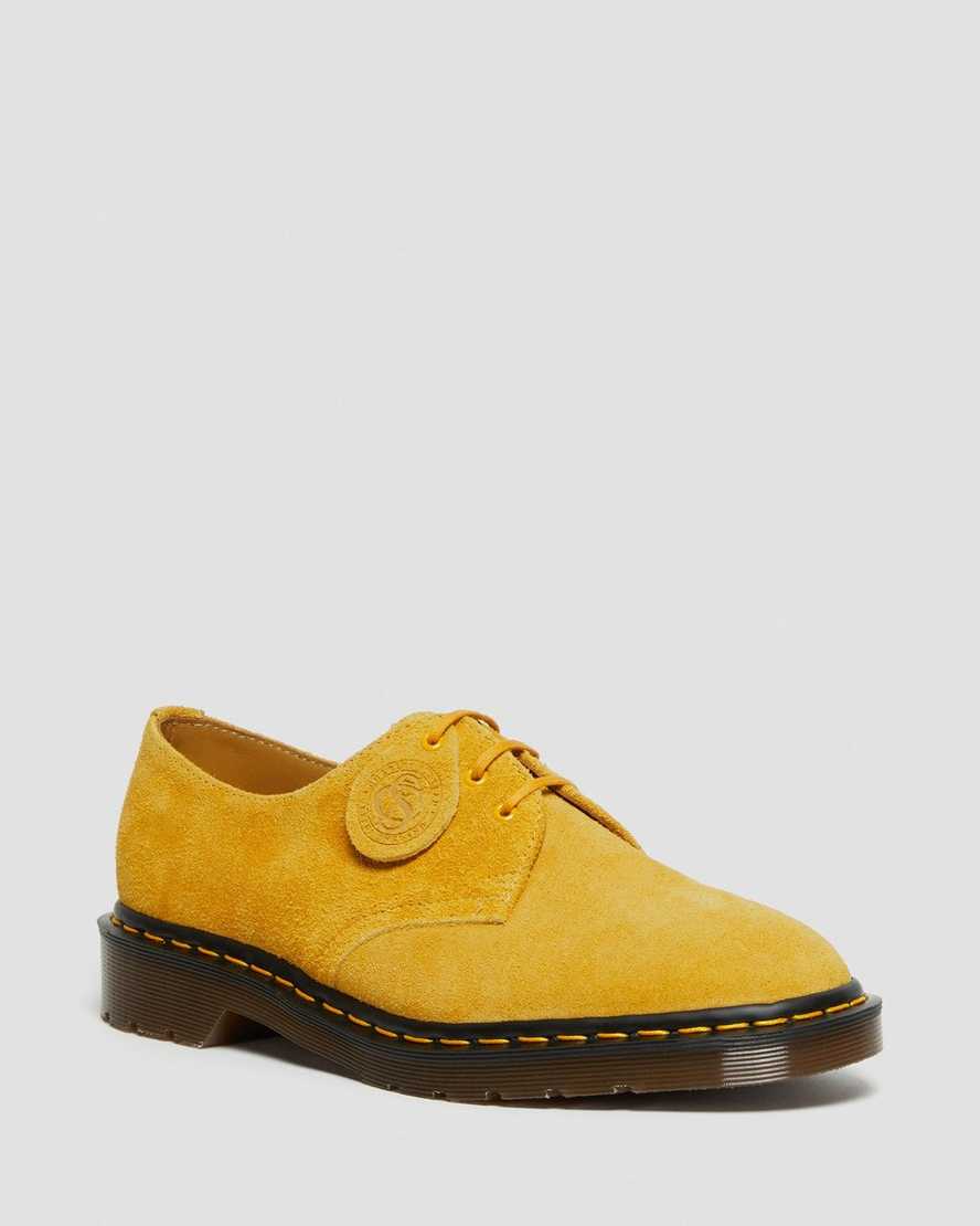 zapatos oxford dr martens 1461 amarillos para mujer fabricados en inglaterra