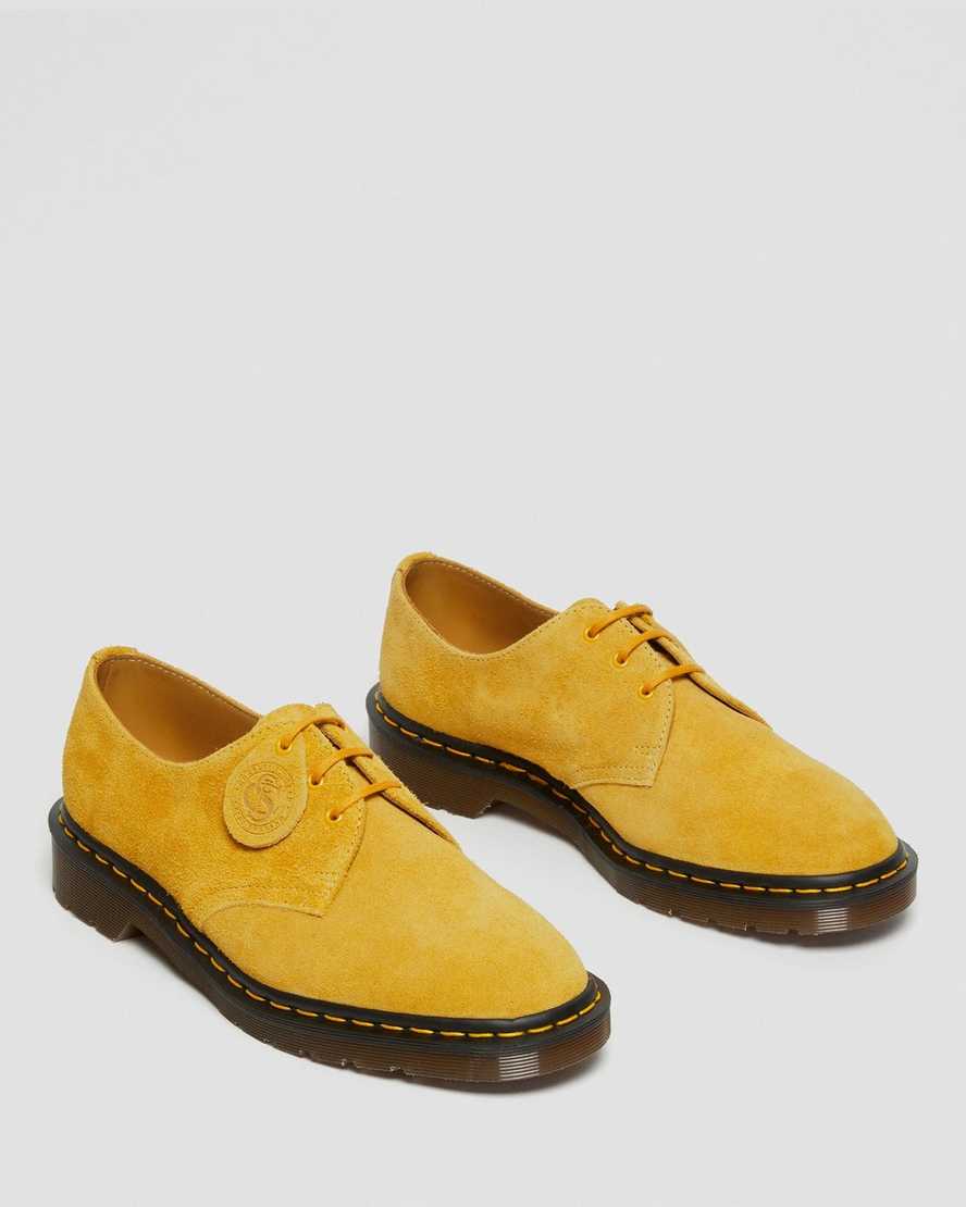 zapatos oxford dr martens 1461 amarillos para mujer fabricados en inglaterra