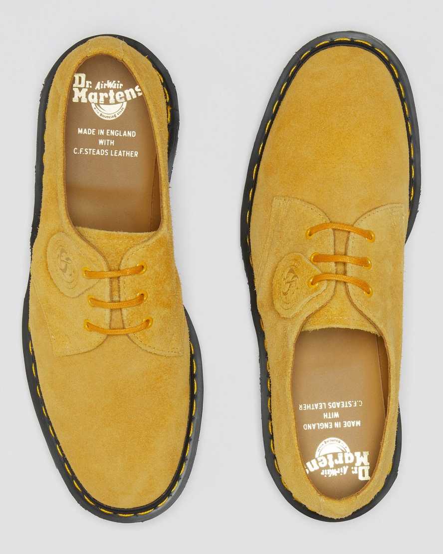 zapatos oxford dr martens 1461 amarillos para mujer fabricados en inglaterra
