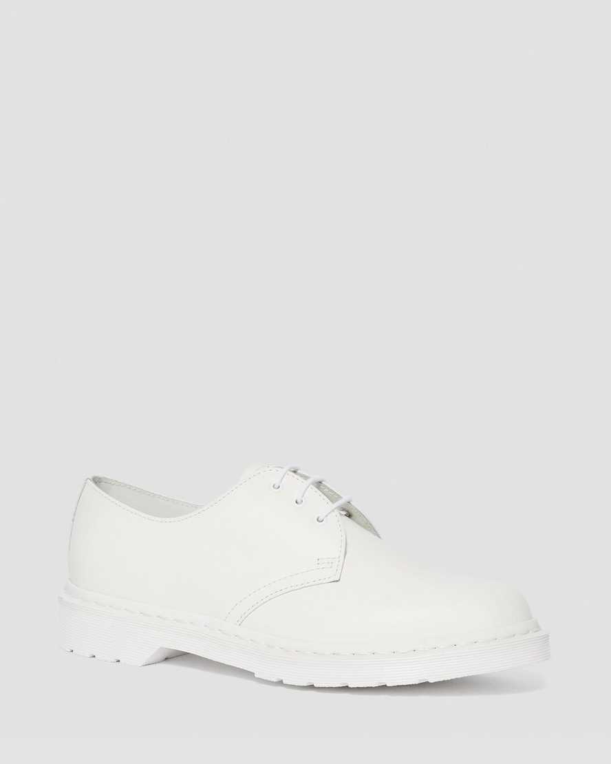 zapatos oxford blancos dr martens 1461 mono smooth para mujer