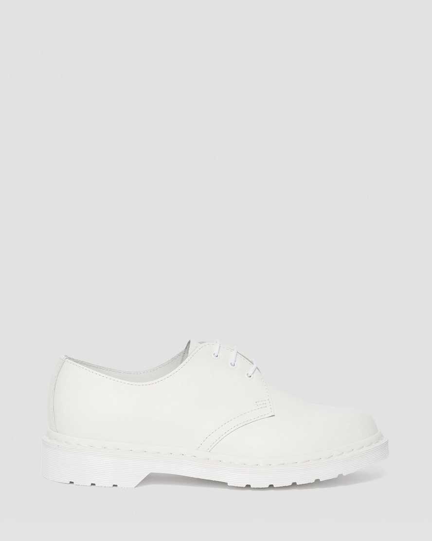 zapatos oxford blancos dr martens 1461 mono smooth para mujer