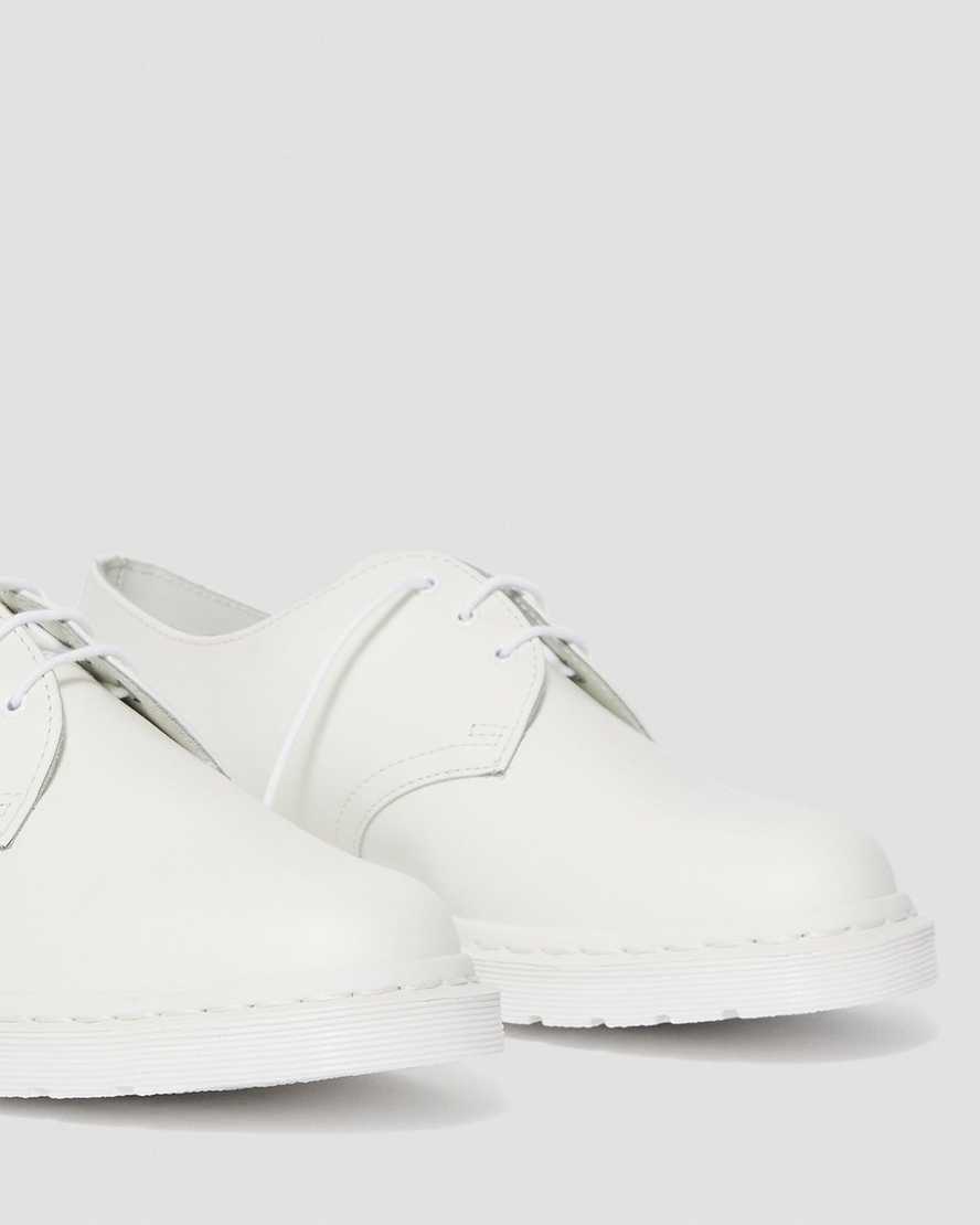 zapatos oxford blancos dr martens 1461 mono smooth para mujer