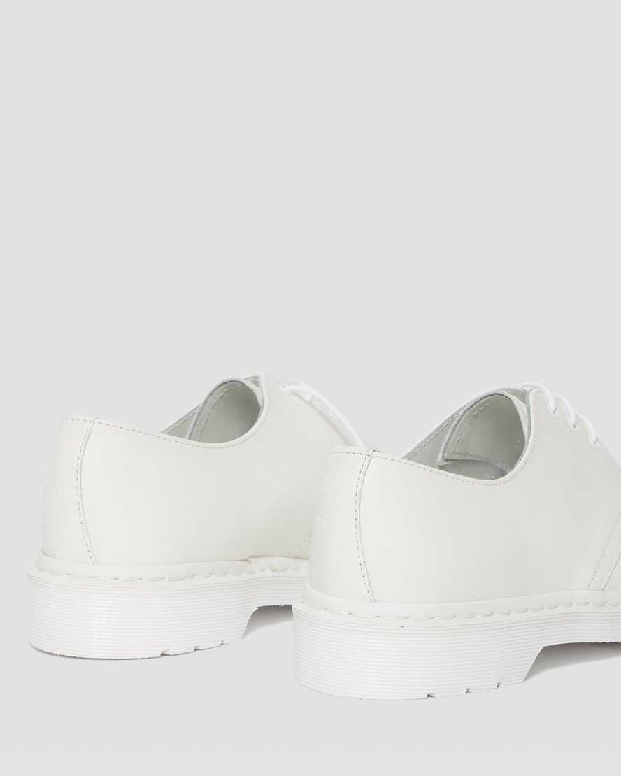 zapatos oxford blancos dr martens 1461 mono smooth para mujer