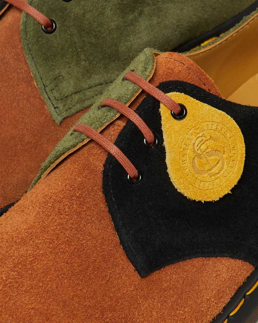 zapatos oxford dr martens 1461 para mujer color marrón y negro fabricados en inglaterra