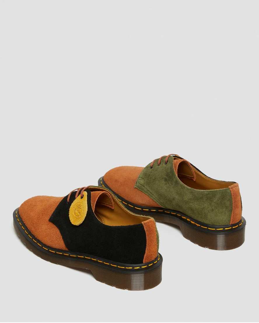 zapatos oxford dr martens 1461 para mujer color marrón y negro fabricados en inglaterra