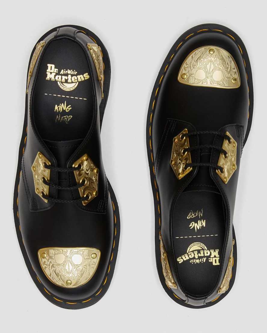 zapatos oxford negros dr martens king nerd 1461 para mujer