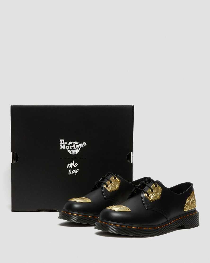 zapatos oxford negros dr martens king nerd 1461 para mujer