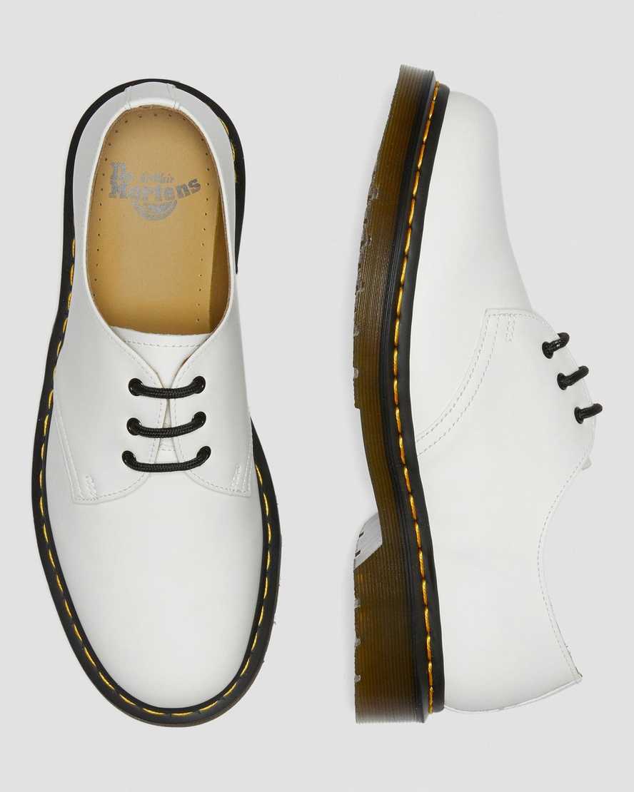 zapatos oxford blancos dr martens 1461 smooth para mujer