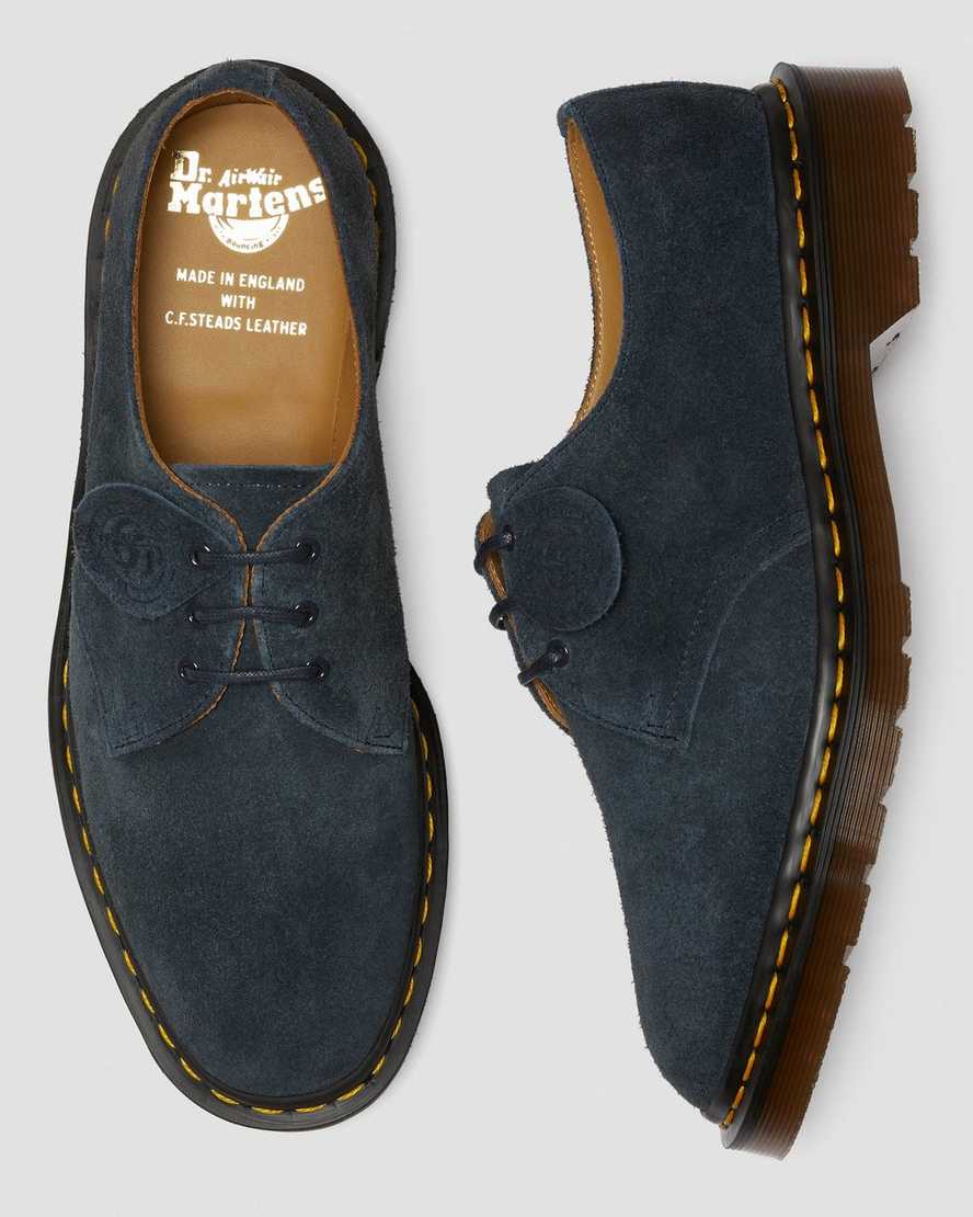 zapatos oxford dr martens 1461 para mujer color azul marino fabricados en inglaterra