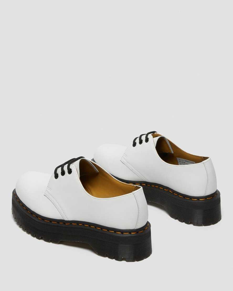 zapatos de plataforma blancos dr martens 1461 smooth para mujer
