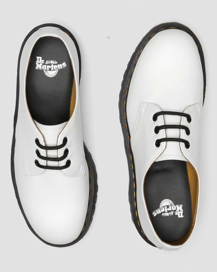zapatos de plataforma blancos dr martens 1461 smooth para mujer
