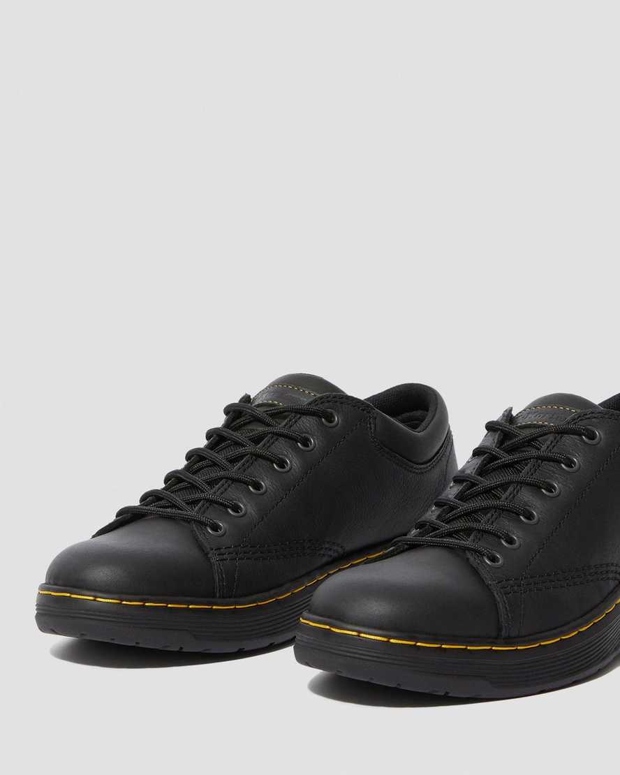 zapatos de trabajo antideslizantes dr. martens maltby negros para mujer